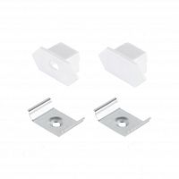 Заглушки для алюминиевого профиля LR40 с крепежом (2 заглушки и 2 крепежа) — купить оптом и в розницу в интернет магазине GTV-Meridian.