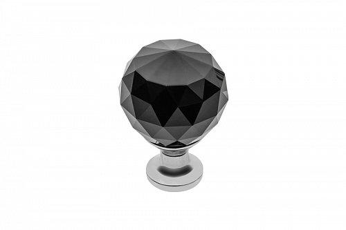 Ручка-кнопка GZ-CRPA30-A1 хром, черный кристалл — купить оптом и в розницу в интернет магазине GTV-Meridian.