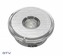 Точечный встраиваемый светодиодный светильник Torino круглый 1W, 24V, холодный свет — купить оптом и в розницу в интернет магазине GTV-Meridian.