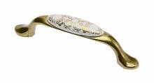 Ручка мебельная керамика дуга 96мм UP-WP0728-РC (золотой орнамент) старое золото — купить оптом и в розницу в интернет магазине GTV-Meridian.