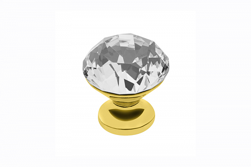 Ручка-кнопка с кристаллом GZ-CRPB30-03 золото — купить оптом и в розницу в интернет магазине GTV-Meridian.