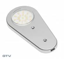 Точечный накладной светодиодный светильник Soria с датчиком движения, 12V, 1,4W, 21 диод, нейтральный свет, алюминий — купить оптом и в розницу в интернет магазине GTV-Meridian.